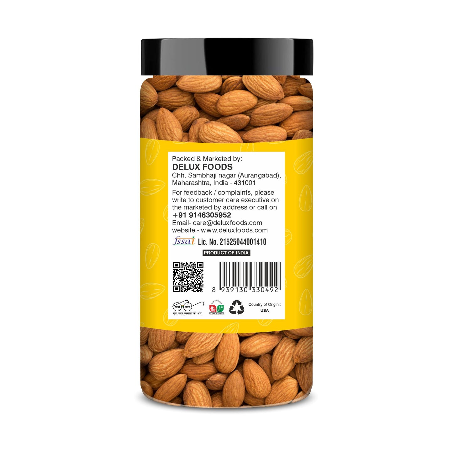 Delux Foods Dry Fruits Combo Pack 300 g I Almond 150g | Cashews 150g | Mixed Dry Fruits | Healthy Snacks (2 x 150 gm)