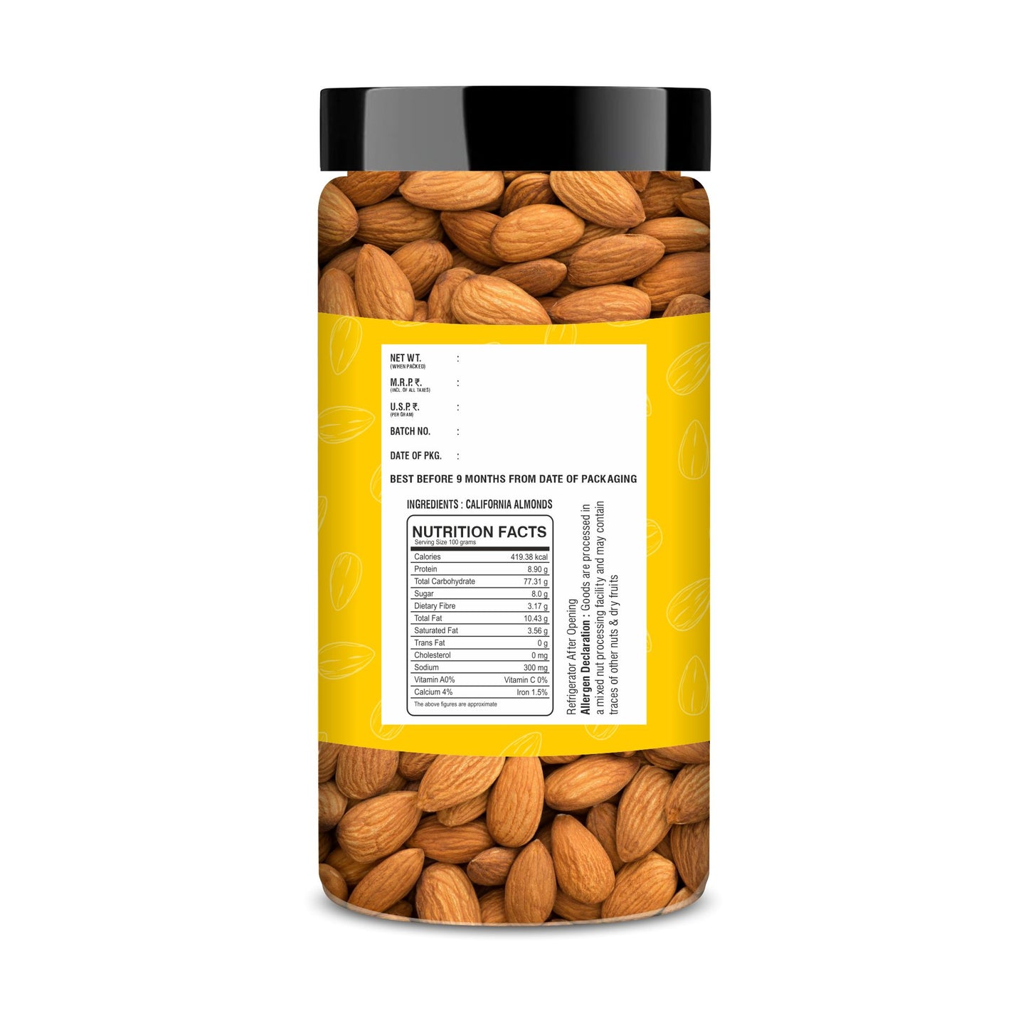 Delux Foods Dry Fruits Combo Pack 300 g I Almond 150g | Cashews 150g | Mixed Dry Fruits | Healthy Snacks (2 x 150 gm)