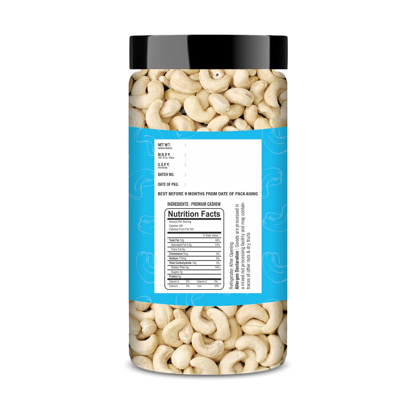 Delux Foods Dry Fruits Combo Pack 300 g I Almond 150g | Cashews 150g | Mixed Dry Fruits | Healthy Snacks (2 x 150 gm)