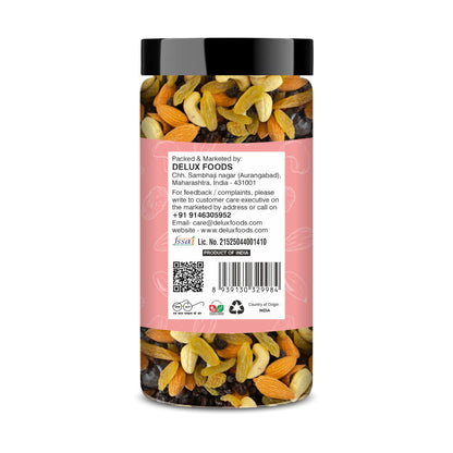 Delux Foods Dry fruits combo pack of Panchmeva Almonds Cashews | Kaju Badam Panchmeva 450 gm (3 x 150 gm)