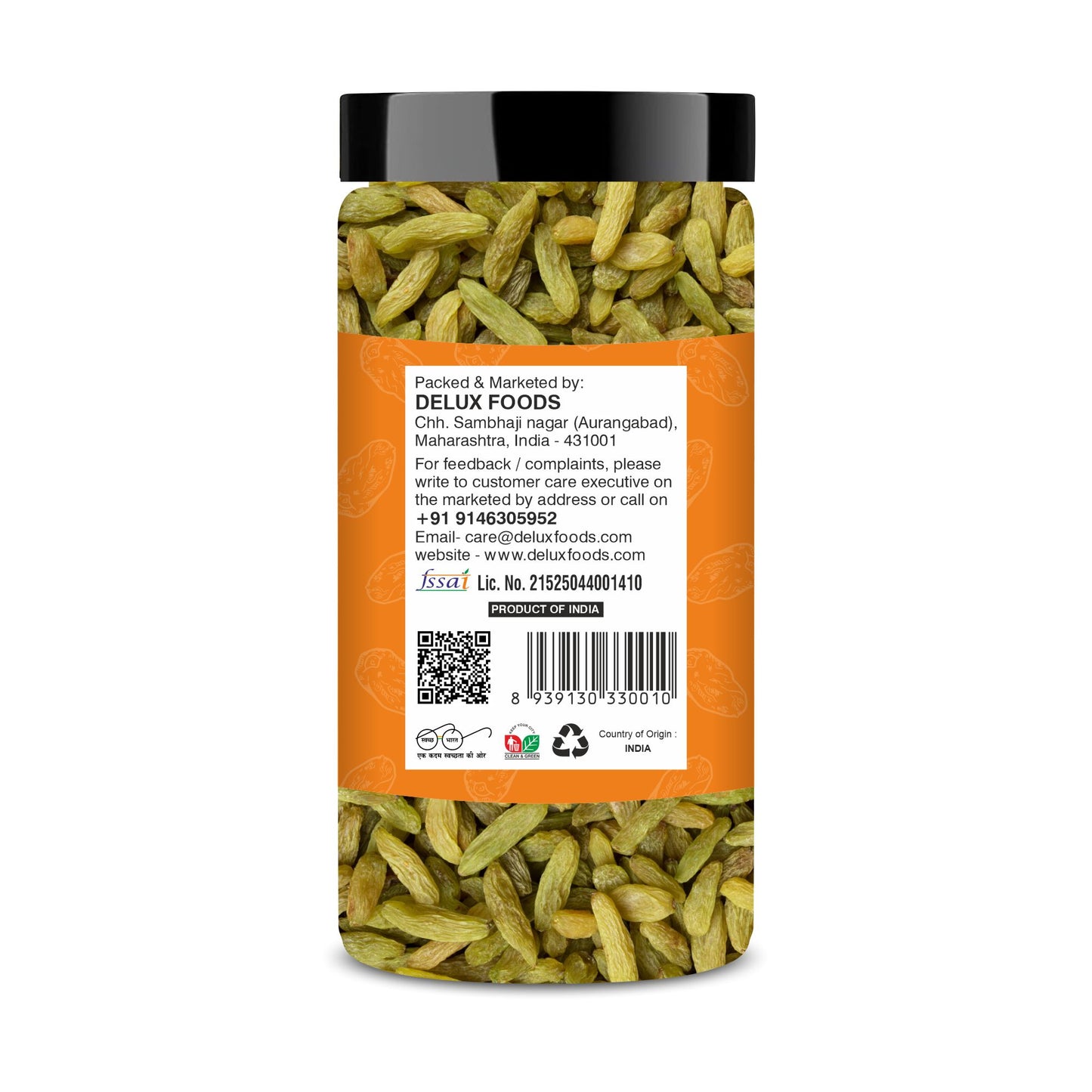 Premium Raisins | Seedless | 100% Pure | Source of Potassium | Long in Size | Upto 20 Quality Parameters Tested | 250g / 500g