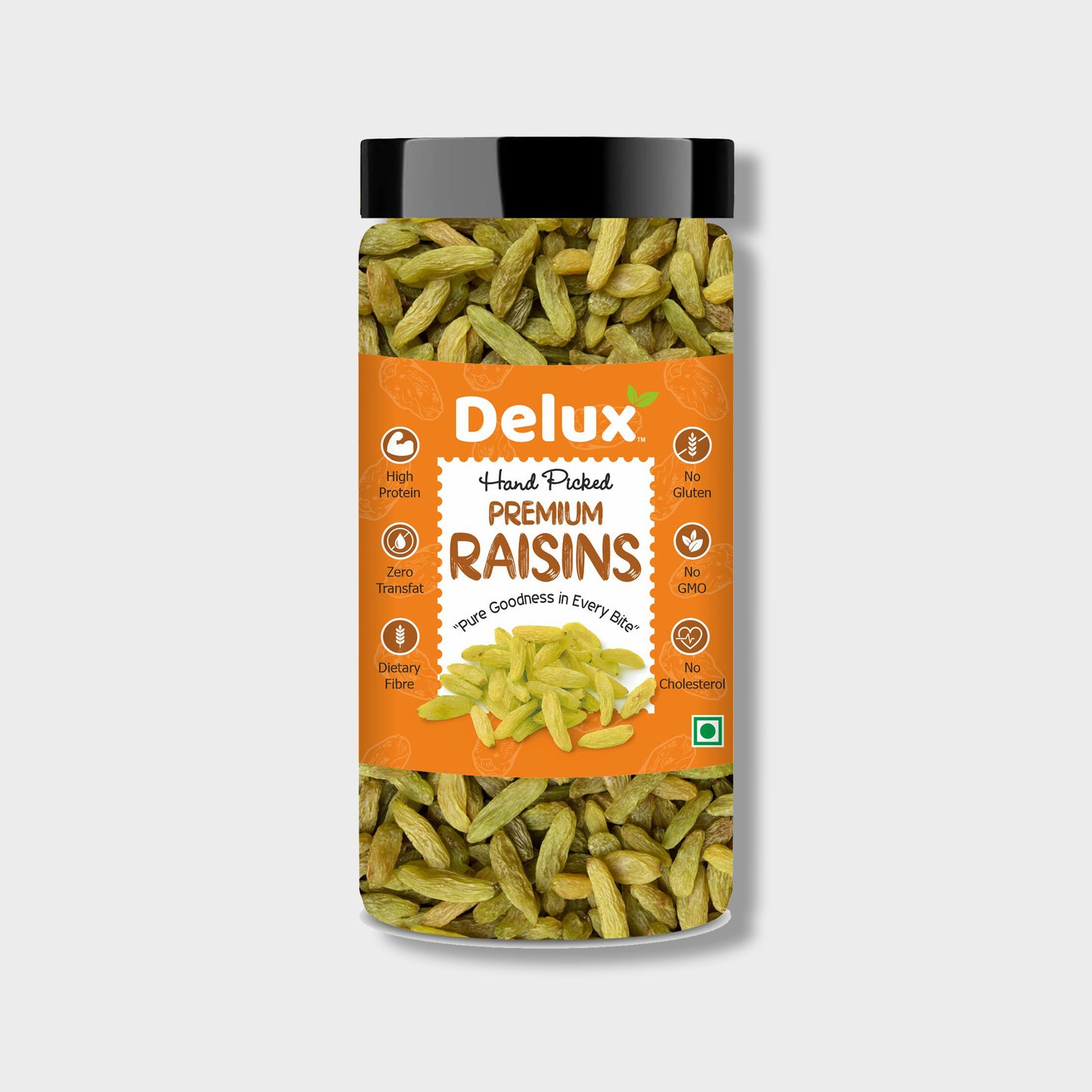 Premium Raisins | Seedless | 100% Pure | Source of Potassium | Long in Size | Upto 20 Quality Parameters Tested | 250g / 500g